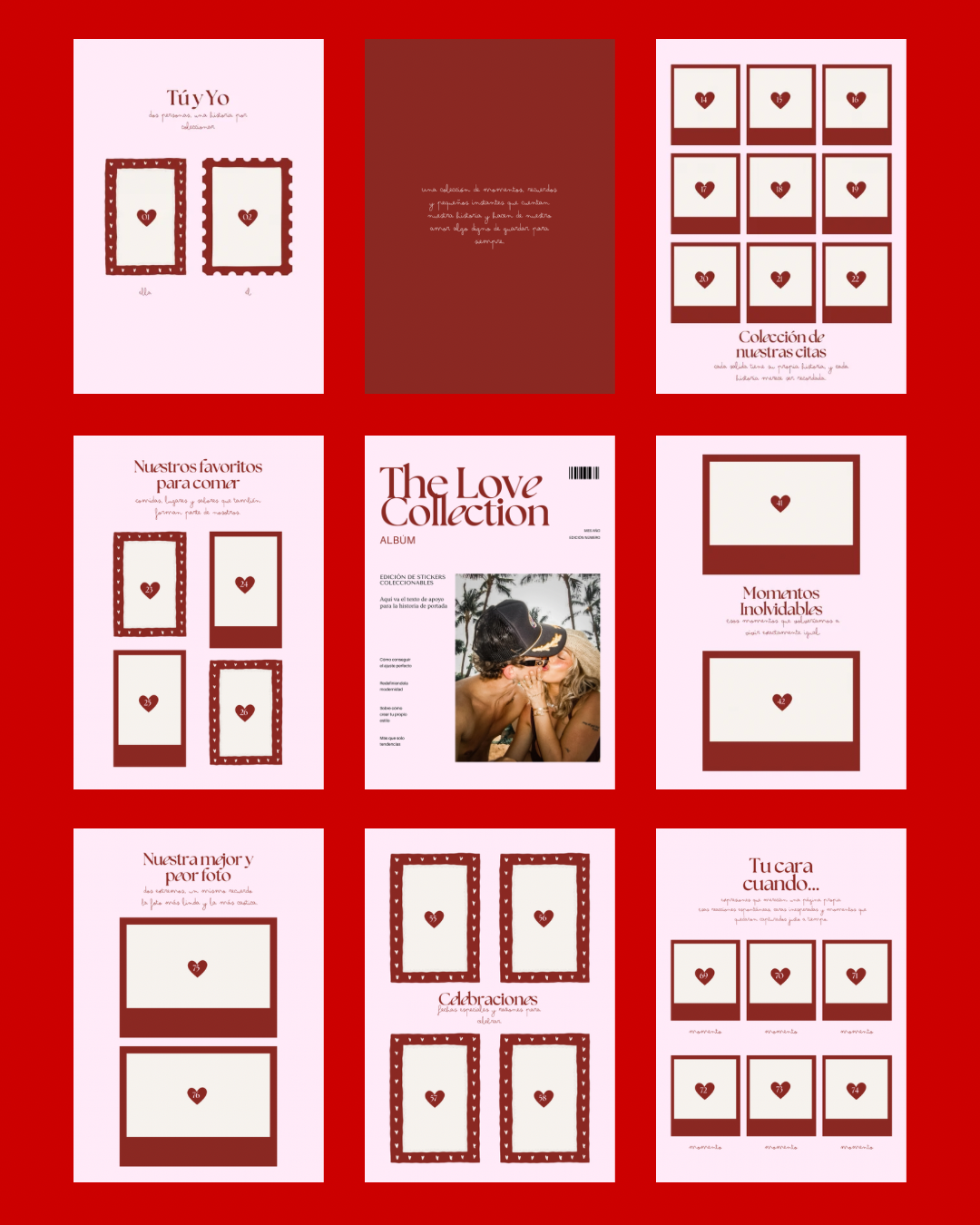Plantilla “The Love Collection”